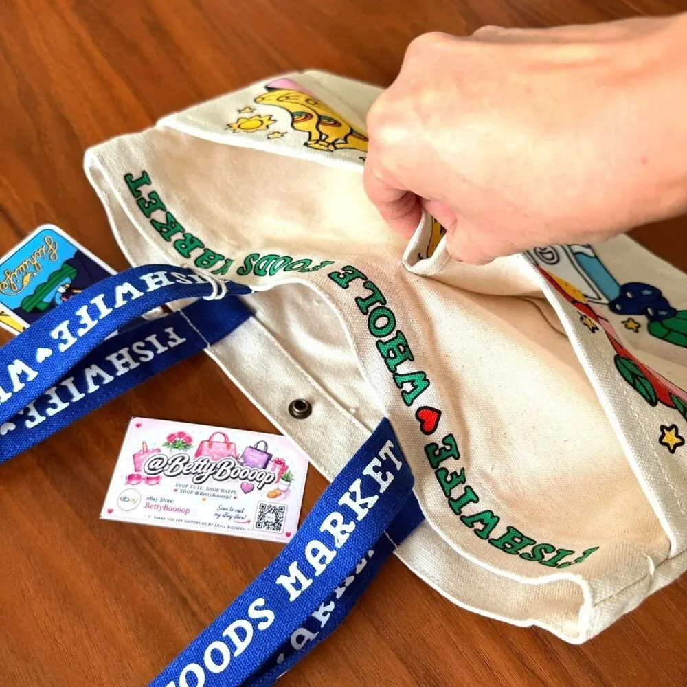 Whole Foods x Fishwife Tote Bags (Set of 3) Limited Edition NEW WITH TAGS